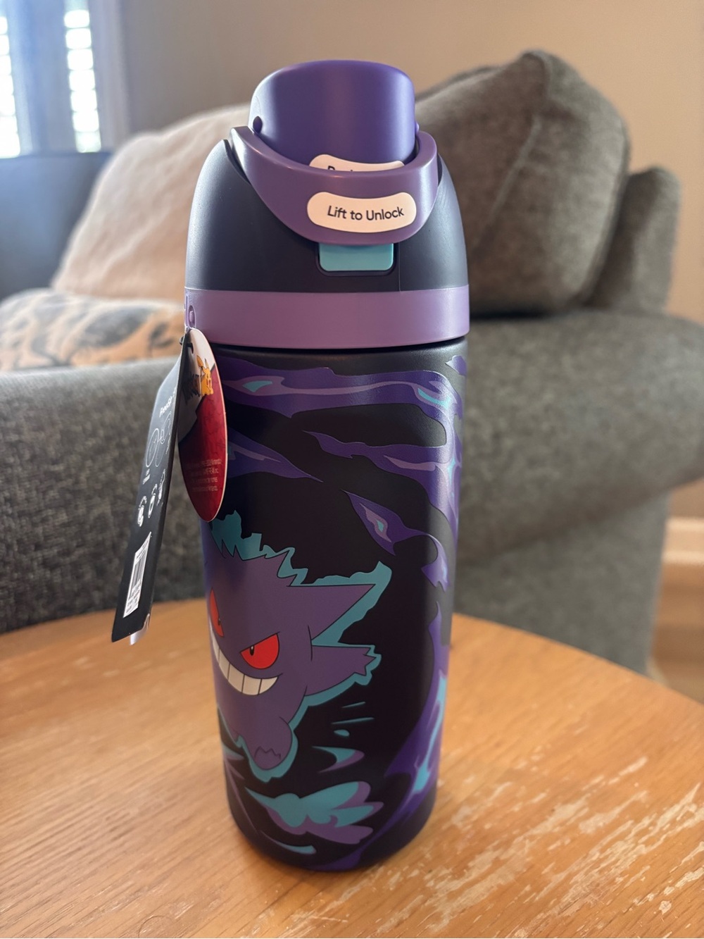 Owala Pokemon 16oz Purple Gengar Water Bottle NWT